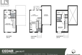 Freehold Townhouse for Sale, 64 Hineman Street, Prince Edward County (Hallowell Ward), ON