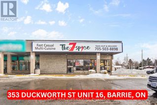 Fast Food/Take Out Business for Sale, 353 Duckworth Street #16, Barrie (Grove East), ON