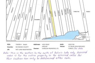 Commercial Land for Sale, Babins Lake, Arichat, NS
