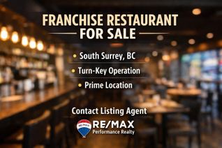 Restaurant Business for Sale, 1596 Confidential, Surrey, BC