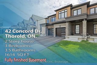 Freehold Townhouse for Sale, 42 Concord Dr, Thorold, ON