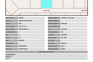 Land for Sale, 142 2 Street Ne, Vulcan, AB