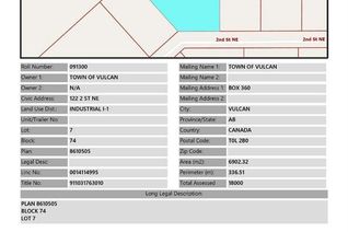Land for Sale, 122 2 Street Ne, Vulcan, AB