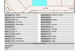 Commercial Land for Sale, 152 1 Street Ne, Vulcan, AB