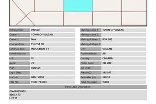 Commercial Land for Sale, 151 2 Street Ne, Vulcan, AB