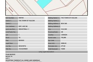 Land for Sale, 609 1 Avenue Ne, Vulcan, AB