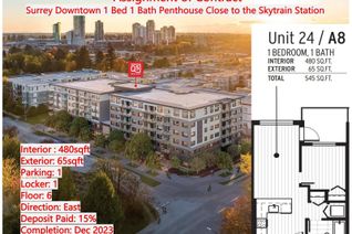 Penthouse for Sale, 13782 108th Avenue #624, Surrey, BC