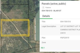 Commercial Land for Sale, 37 Blair Street #LOT, Quesnel, BC