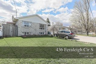 Bungalow for Rent, 436 Fernleigh Circ S #Main, Richmond Hill, ON