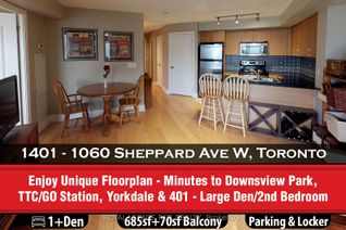 Apartment for Sale, 1060 Sheppard Ave W #1401, Toronto, ON