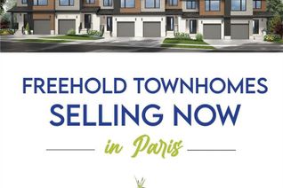 Freehold Townhouse for Sale, 109 Mattingley Street, Paris, ON