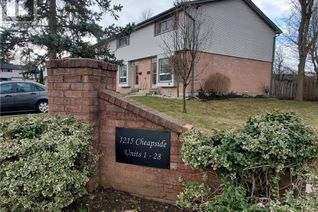 Townhouse for Sale, 1215 Cheapside Street Unit# 2, London, ON