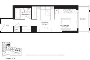 Bachelor/Studio Apartment for Rent, 20 Edward St #1217, Toronto, ON