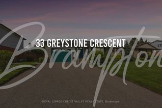 Property for Sale, 33 Greystone Cres, Brampton, ON
