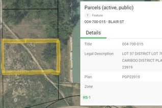 Land for Sale, Lot 37 Blair Street, Quesnel, BC