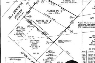 Land for Sale, Lot 24 Macpherson Street, Fredericton, NB