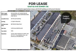 Industrial Property for Lease, 12487 82 Avenue, Surrey, BC