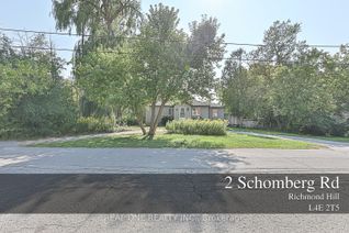 Bungalow for Rent, 2 Schomberg Rd, Richmond Hill, ON