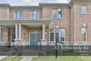 Freehold Townhouse for Sale, 67 Yellowknife Rd, Brampton, ON