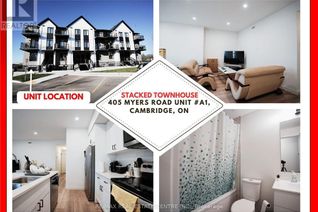 Condo Townhouse for Sale, 405 Myers Road #A1, Cambridge, ON