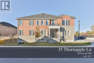 Townhouse for Sale, 35 Thornapple Lane, Richmond Hill (Oak Ridges Lake Wilcox), ON