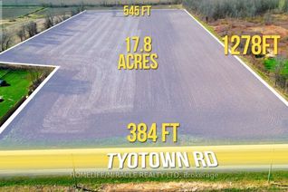 Land for Sale, Lot 11 Con 2, Toyotown Road, Cornwall, ON