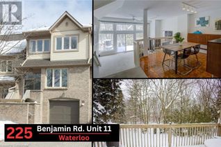 Condo Townhouse for Sale, 225 Benjamin Road Unit# 11, Waterloo, ON