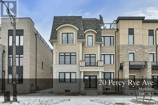 Freehold Townhouse for Sale, 20 Percy Rye Avenue, Markham (Angus Glen), ON