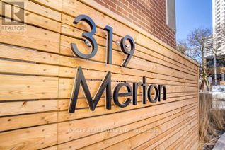 Condo Apartment for Sale, 319 Merton Street #406, Toronto (Mount Pleasant East), ON