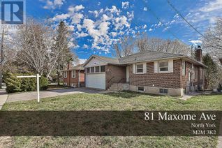 Detached House for Sale, 81 Maxome Avenue, Toronto (Newtonbrook East), ON