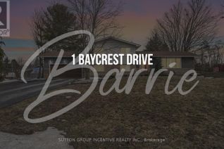 Detached House for Sale, 1 Baycrest Drive, Barrie (Codrington), ON