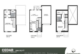 Freehold Townhouse for Sale, 66 Hineman St, Prince Edward County, ON